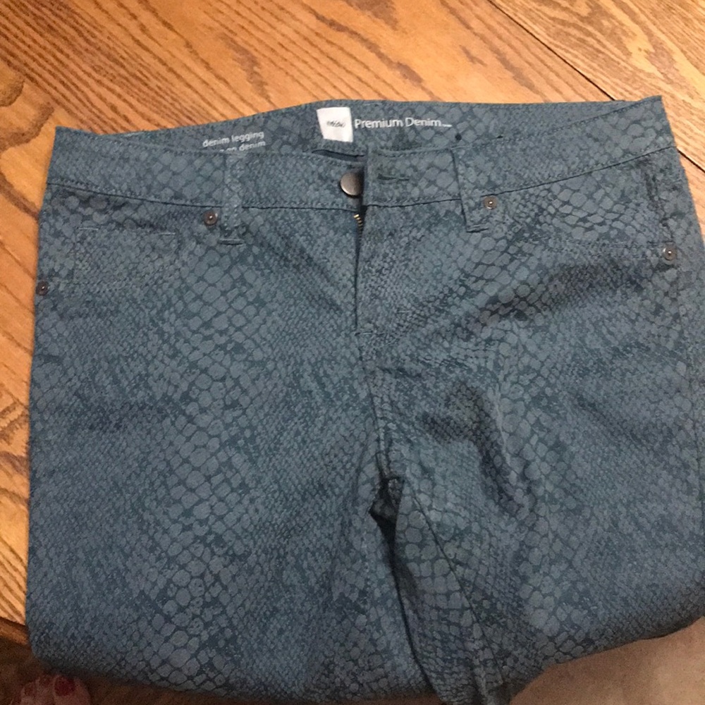Denim leggings